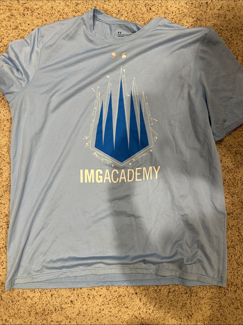 Under Armour Light Blue IMG Academy Graphic Performance Tee